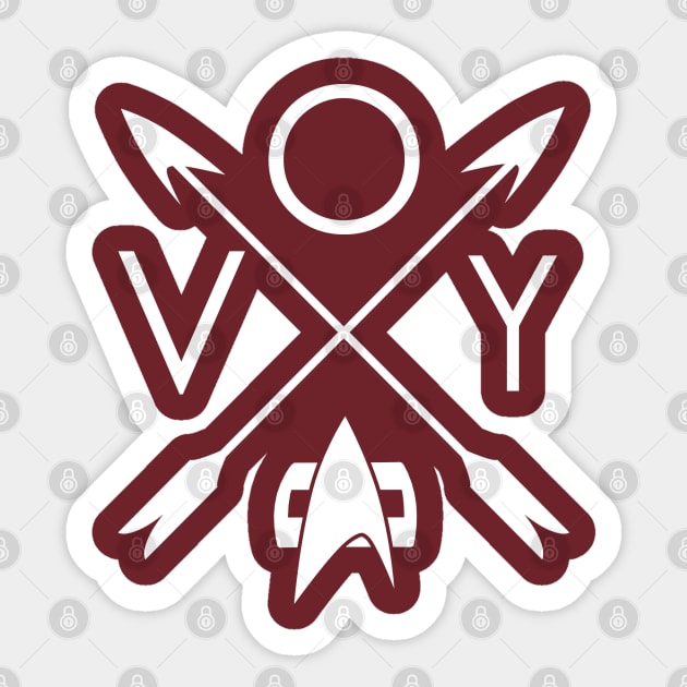 Voyager Arrows Sticker by PopCultureShirts
